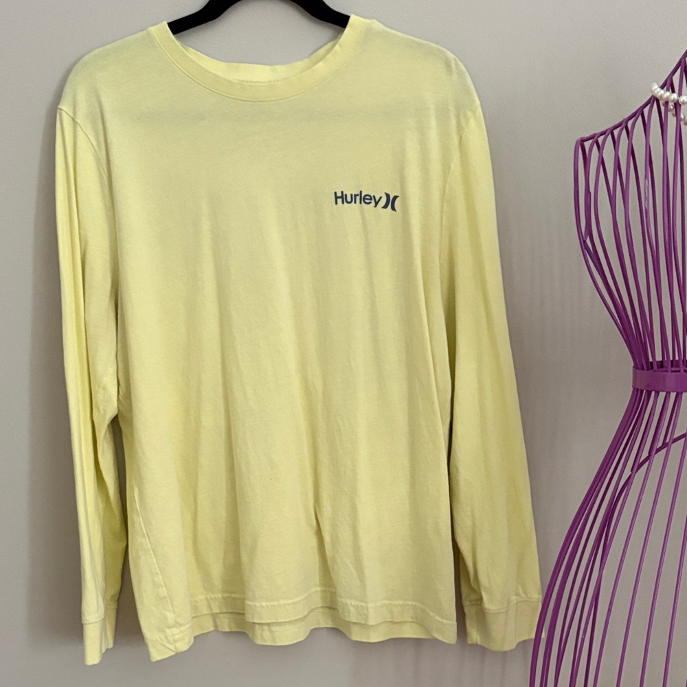 Hurley Soft Yellow Long Sleeve Tee